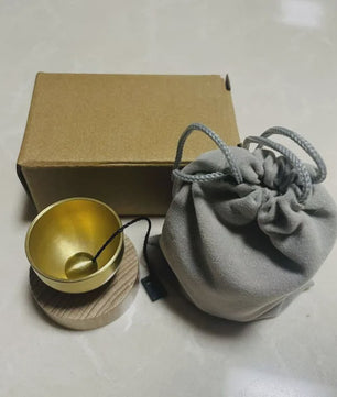 Mini Zangkom Set - Meditatie Klankschaal met Heldere Tonen, voor Yoga en Ontspanning