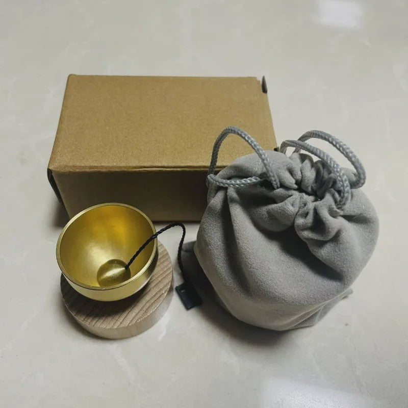 Mini Zangkom Set - Meditatie Klankschaal met Heldere Tonen, voor Yoga en Ontspanning