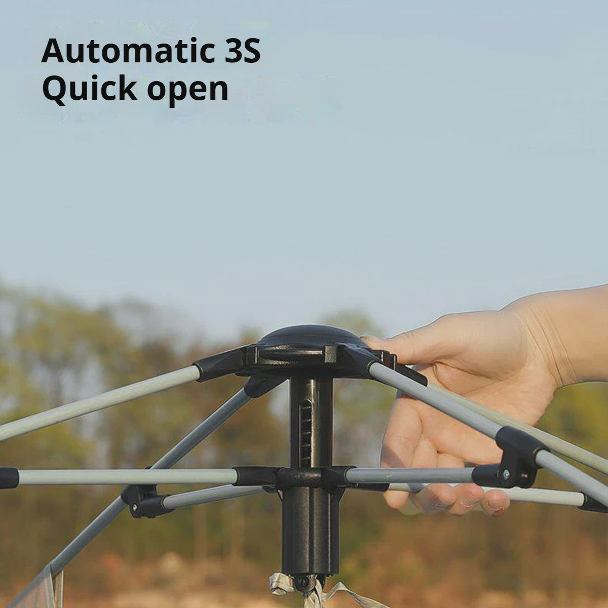 Automatische Pop-Up Tent voor 3-4 Personen - Snel Opzetbaar, Water- en Zonwerend