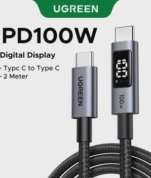 UGREEN UNO USB-C naar USB-C Kabel - 100W PD Snelladen & Data - 0.5-3M