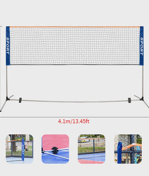 Draagbaar Badminton Net Frame - Opvouwbaar & Standaard Formaat voor Buiten & Binnen