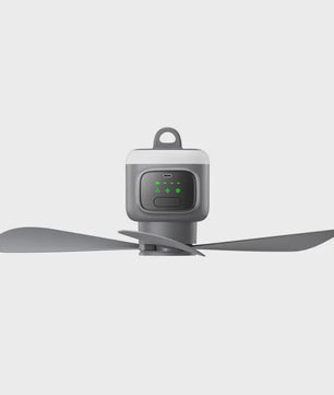 Draagbare Plafondventilator 12000mAh met Afstandsbediening en LED-licht - Ideaal voor Camping en Buiten