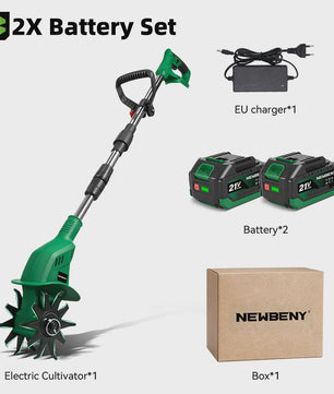 NEWBENY Elektrische Grondfrees 1600W - Draagbaar & Krachtig voor Tuinonderhoud