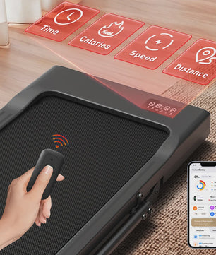 MJWW Opvouwbare Loopband met 6% Incline, 3.8mph/6kph, LCD Scherm & APP Monitoring