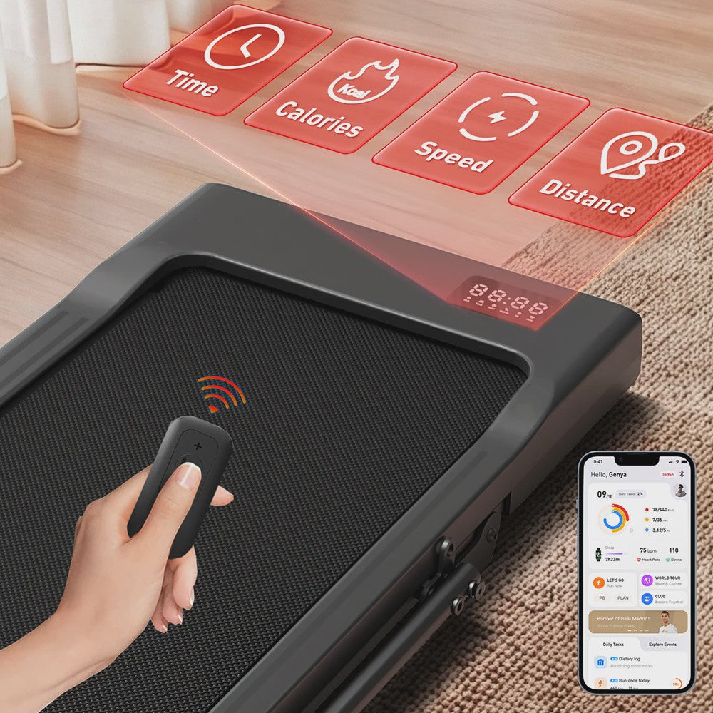 MJWW Opvouwbare Loopband met 6% Incline, 3.8mph/6kph, LCD Scherm & APP Monitoring