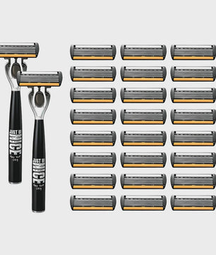 Luxe Scheerset voor Heren: 6-laags Scheermes met Aloë Vera Strip - Perfect Cadeau