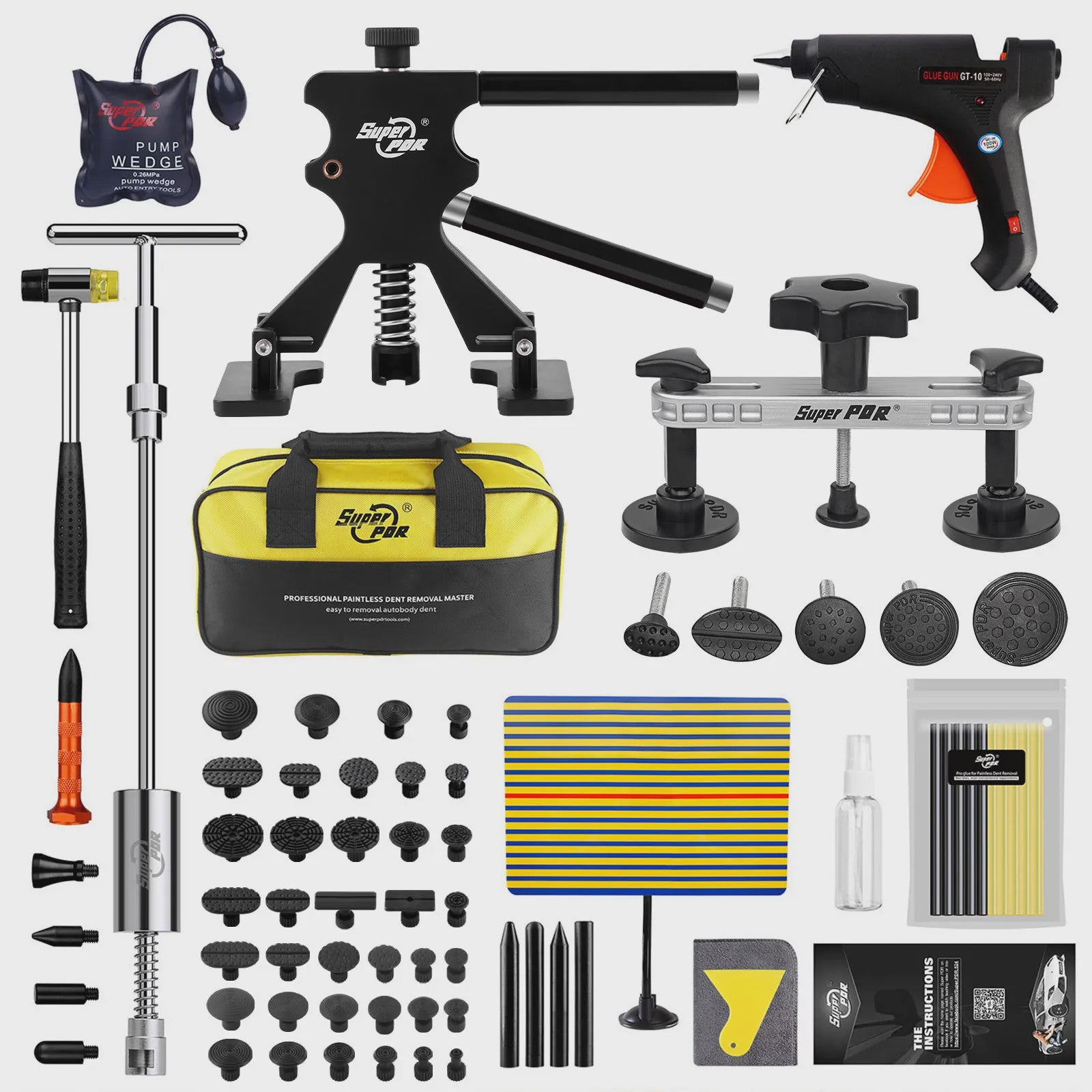 Professionele PDR Autodell Verwijderingsset - Lakvrije Deukreparatie Kit