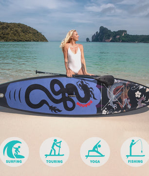 Feath-R-Lite Dragon Inflatable SUP Board 350cm - Compleet met Peddel, Pomp & Accessoires - 180kg Draagvermogen
