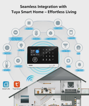 Slim Home Alarm Systeem met WiFi/GSM, Tuya App & 120dB Sirene