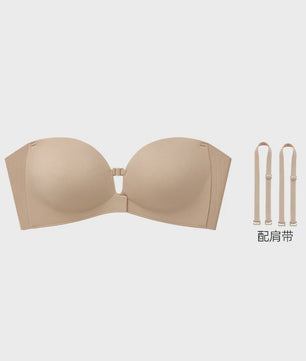 Strapless Push-Up BH met Voorsluiting - Naadloos, Onzichtbaar & Verstelbaar