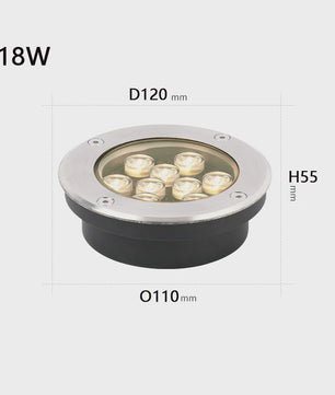 Waterdichte LED Grondspot 6W/10W/12W - Vierkante Tuinverlichting Buiten