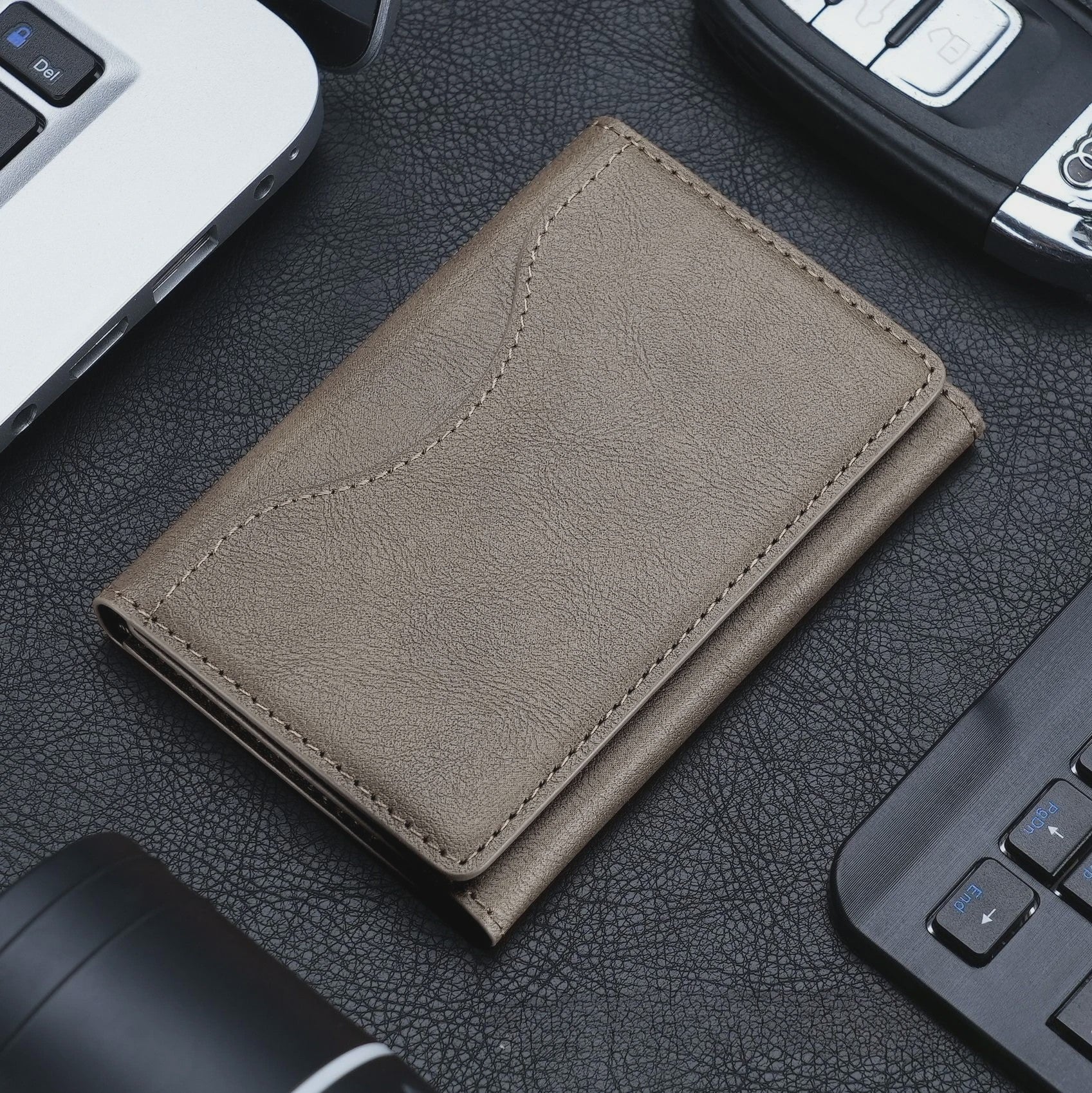 Magnetische Lederen Kaarthouder Wallet voor iPhone 16/15 Serie - Magsafe Compatibel