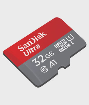 SanDisk Ultra Micro SD Kaart 32GB, 64GB, 128GB - Class 10, UHS-I, A1 Snelheid