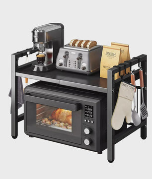 Uitschuifbare Magnetron Planken Organizer - 42-64cm - Vocht- & Roestvrij - Keuken Opbergrek