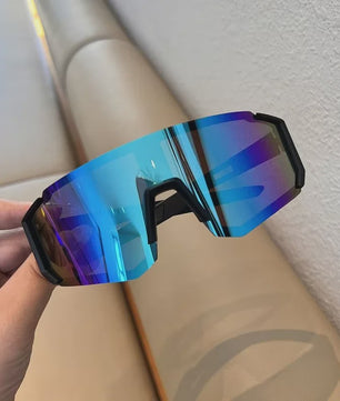 Sportzonnebril Oversized Mirror Lens - Lichtgewicht & UV-bescherming voor Heren & Dames
