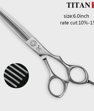 Titan Professionele Haar Schaar 6.0 Inch - VG10 Staal, Dunner Makend