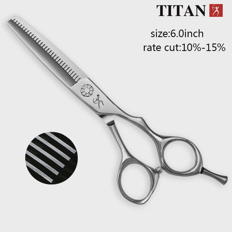 Titan Professionele Haar Schaar 6.0 Inch - VG10 Staal, Dunner Makend