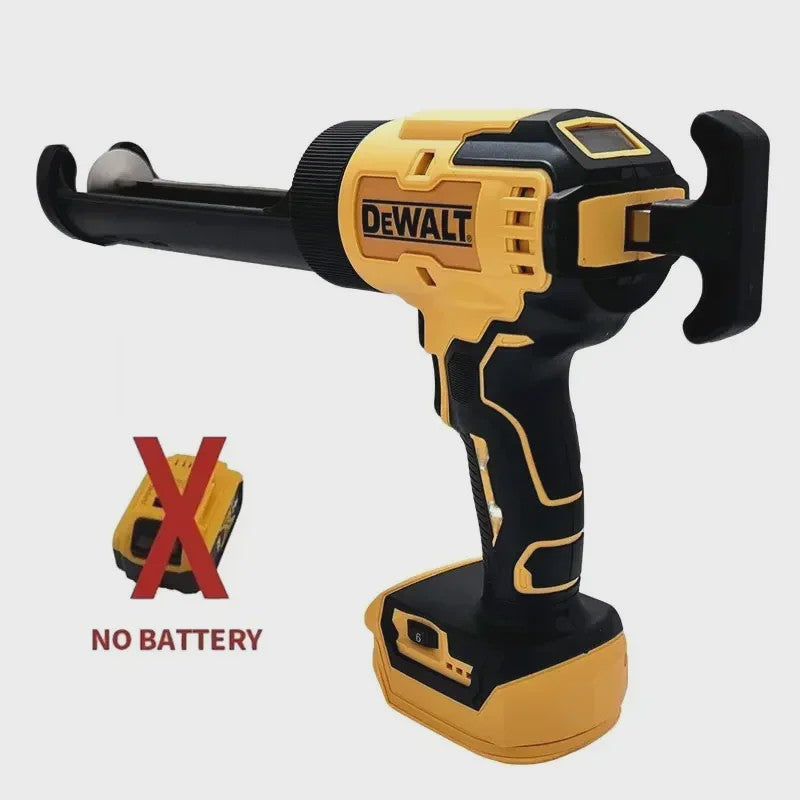 DeWALT Elektrisch Kitpistool met LED Verlichting - Draadloos 18V voor Glas, Ramen en Deuren