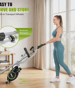 Kehot Opvouwbare Hometrainer met Bluetooth, Hartslagsensor & LCD - Max 145KG