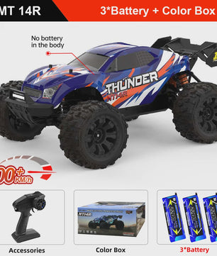 Teeggi 1/14 4WD RC Off-road Auto 100KM/H Borstelloze Motor 3S Snelheid Truck Drift Race Auto Speelgoed