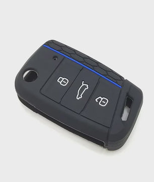 Siliconen Sleuteelhoes voor VW Golf, Polo, T-Roc, Tiguan, Skoda, Seat - Beschermhoes Sleutel