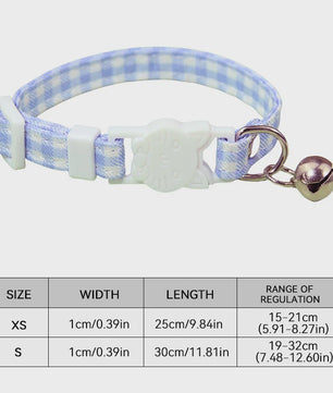 Verstelbare Kattenhalsband met Bel - Veilig & Stijlvol - Anti-verstikking Gesp