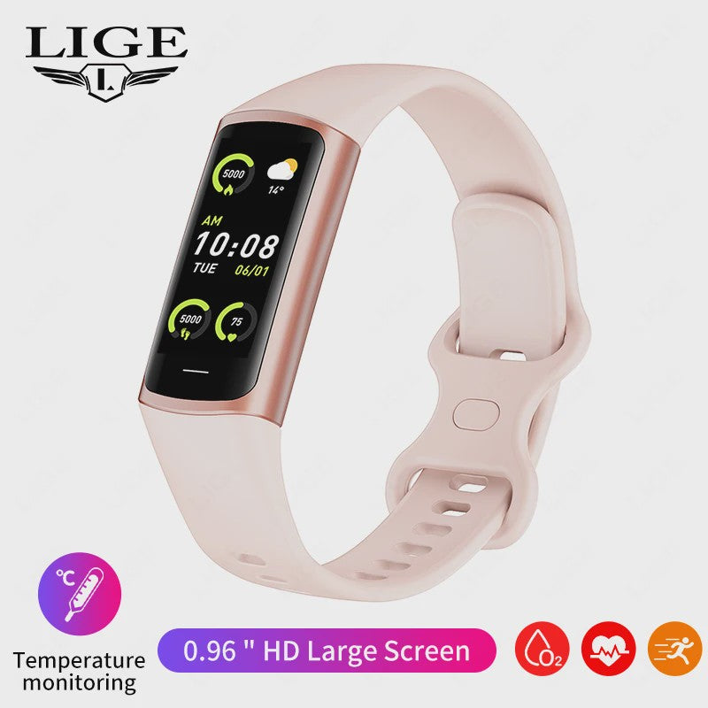 Smartwatch C68L: Fitness Tracker, Gezondheidsmonitor & Waterdichte Sport Armband voor Dames & Heren