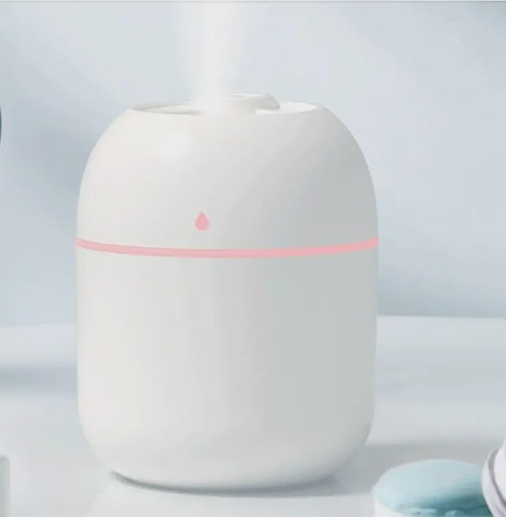 Mini USB Luchtbevochtiger & Aroma Diffuser met LED Kleurenlamp - Stille Werking