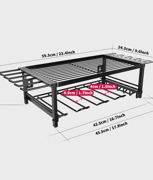 Gereedschapsrek Wandmontage - 2/4 Lagen Organizer voor Elektrisch Gereedschap