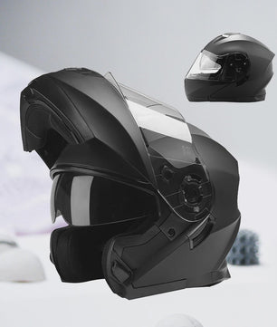 Modulaire Flip-Up Motorhelm - DOT Gecertificeerd, Dubbel Vizier, All-Season