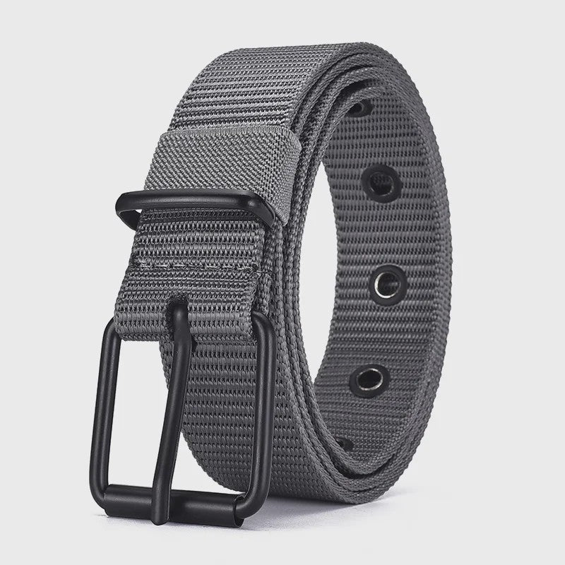 Stijlvolle Heren & Dames Canvas Riem met Pin Gesp - Duurzaam en Trendy voor Outdoor & Jeans