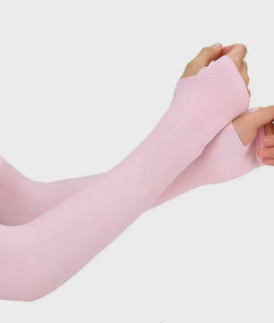 Zomer Arm Sleeves met UV Bescherming - Ademend IJs Zijde, Vingerloos