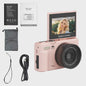 Ourlife Compacte 5K Digitale Camera: 75MP, 18x Zoom, Flip Screen, WiFi & Vlog Functies