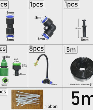 Verstelbare Messing Sproeierset voor Micro Druppelirrigatie - Tuinbesproeiing
