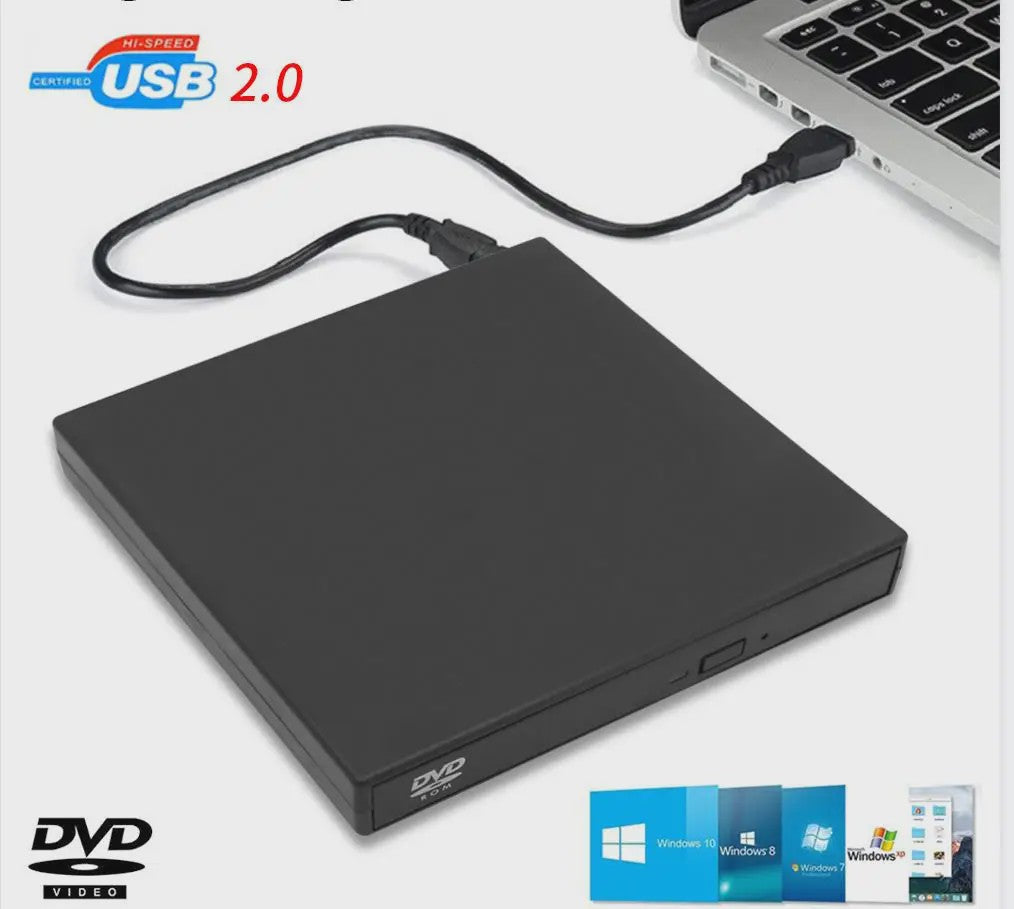 Externe USB CD/DVD RW Brander - Draagbare Optische Drive voor Laptop & PC
