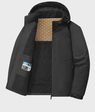 Heren Winterjas Parka - Winddicht, Afneembare Capuchon & Fleece Voering