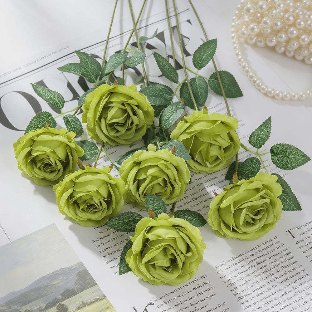 Set van 5 of 10 Kunst Rozen (50cm) - Realistische Nepbloemen voor Decoratie