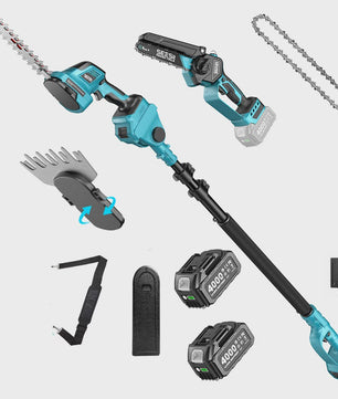 SEESII 6-in-1 Telescopische Snoeischaar & Heggenschaar - Brushless - Makita 18V Compatibel
