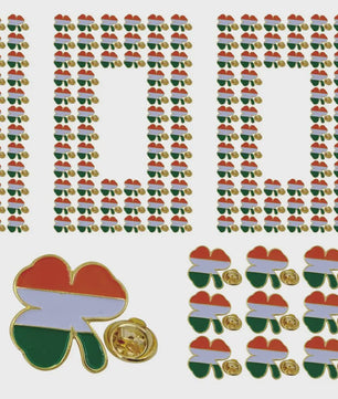Ierse Klavertje Vier Speldjes - St. Patrick's Day - 5, 10, 50 of 100 Stuks
