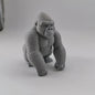 Realistisch Gorilla Beeldje - 3D Geprint Gorilla Ornament voor Bureau & Kantoor