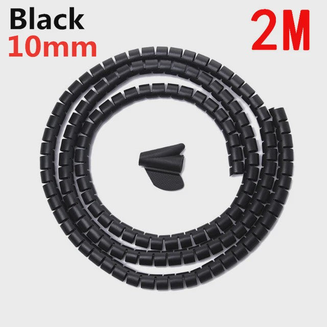 Flexibele Kabel Organizer Spiraal Beschermer - 2M/1M Lengte, 10mm/16mm Diameter