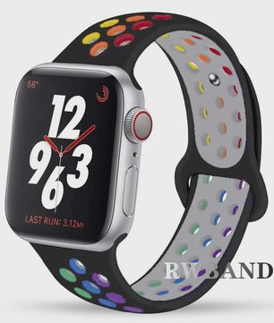 Ademende Sportband voor Apple Watch (38-49mm) - Comfortabele Vervangingsband