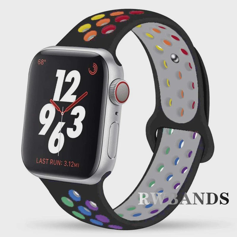 Ademende Sportband voor Apple Watch (38-49mm) - Comfortabele Vervangingsband
