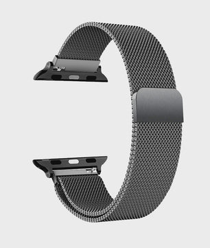 Milanese Band voor Apple Watch Ultra 2/3 49mm & Series 1-11 (38-45mm) - Roestvrij Staal, Magnetische Sluiting