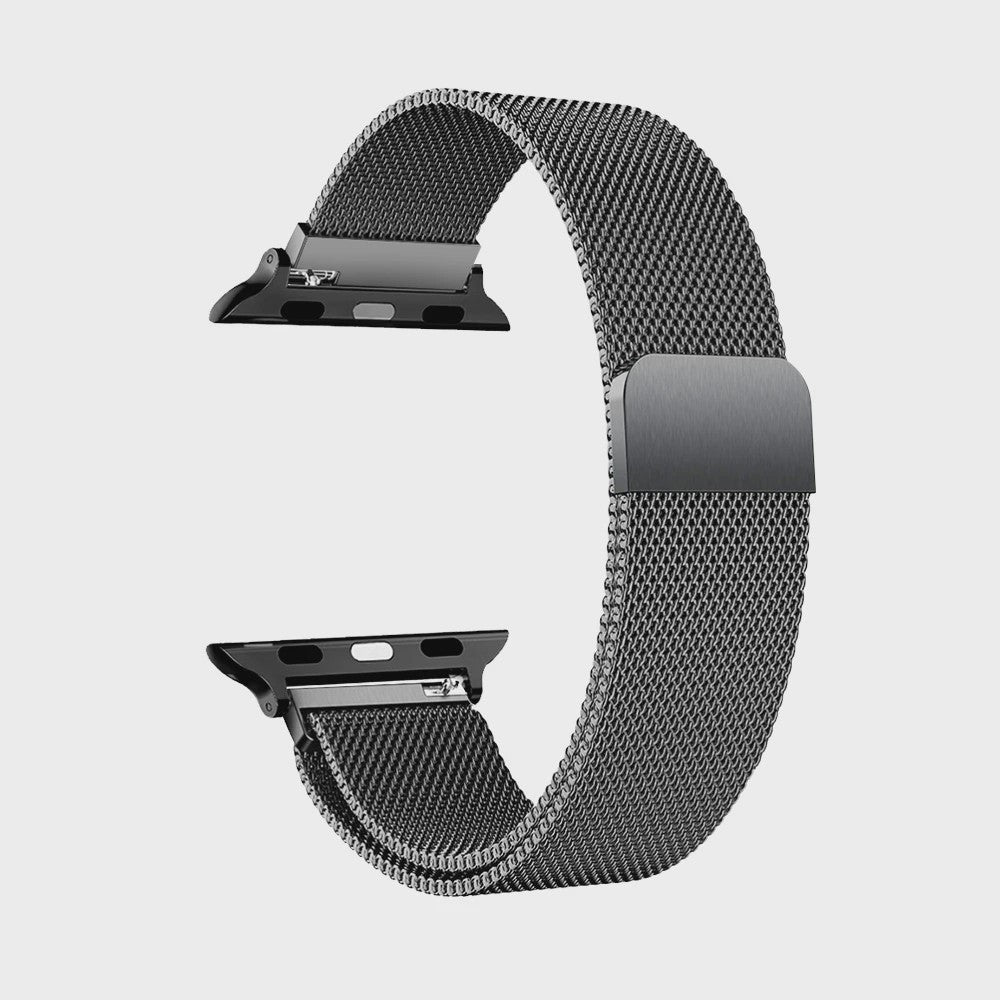 Milanese Band voor Apple Watch Ultra 2/3 49mm & Series 1-11 (38-45mm) - Roestvrij Staal, Magnetische Sluiting