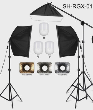 Professionele Softbox Verlichtingskit 50x70CM met LED Lamp - Continu Licht Systeem