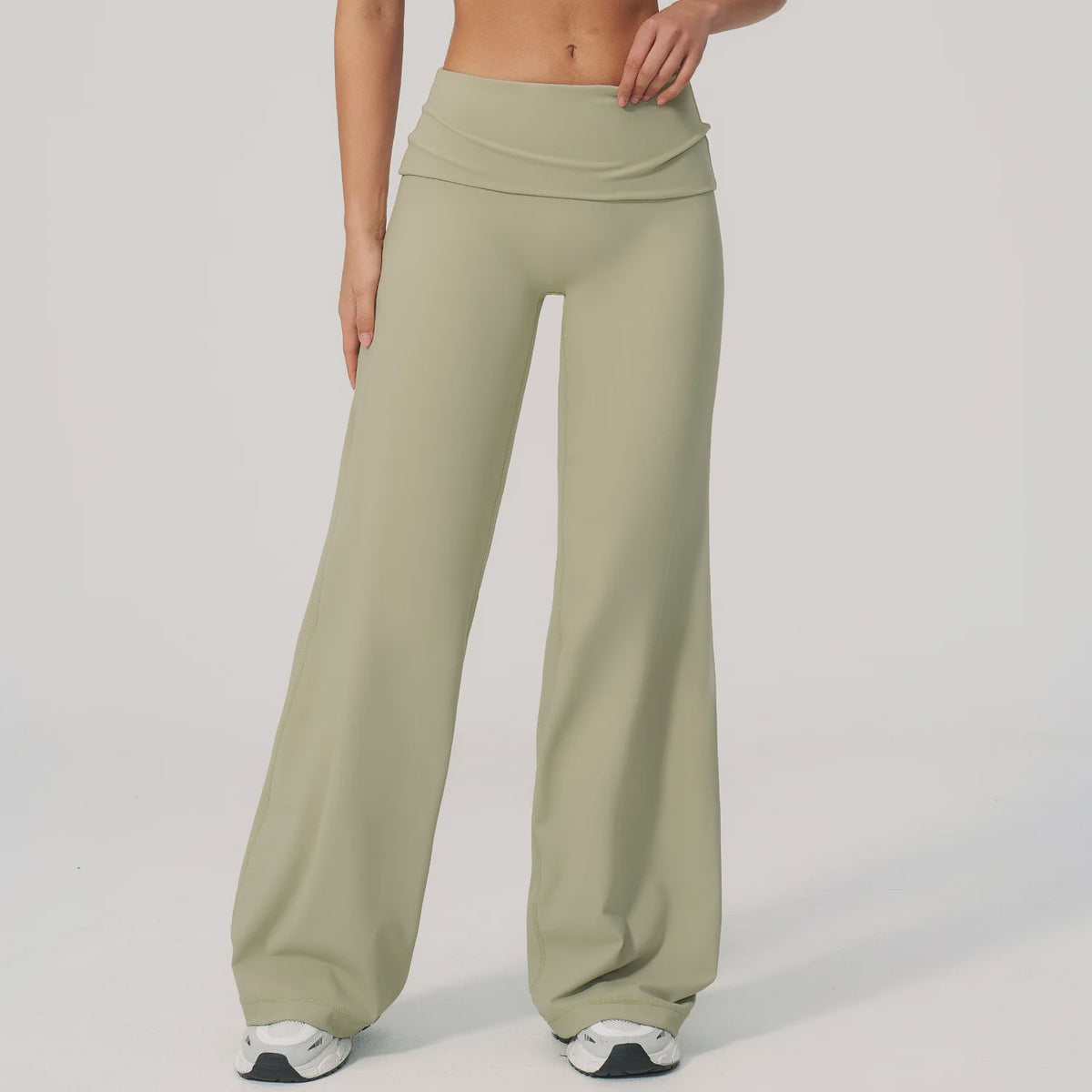 Dames Yoga Bell-Bottoms met Hoge Taille - Flared Sportbroek voor Fitness & Gym