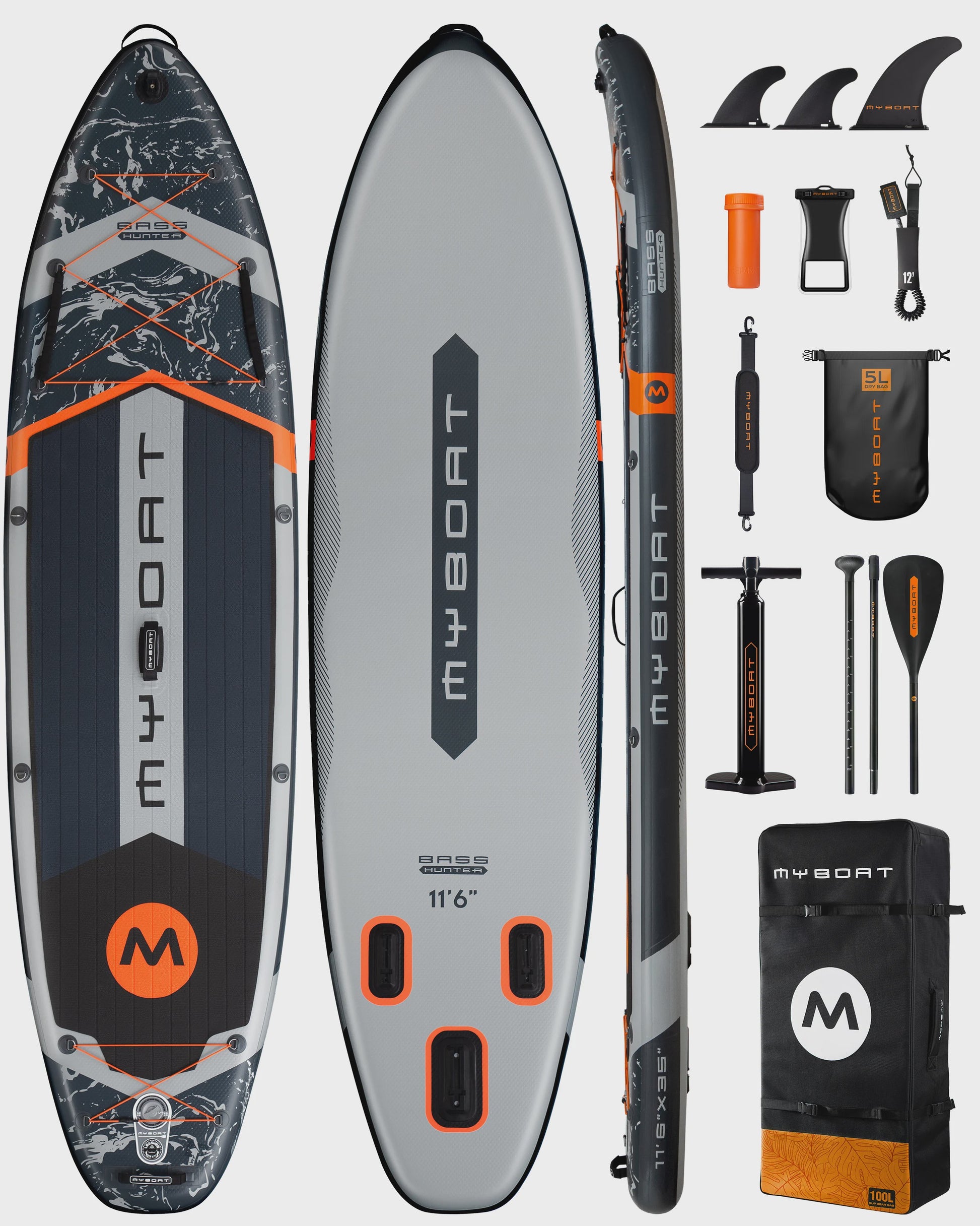 Myboat Opblaasbaar SUP Board 11'6'' Extra Breed - Ideaal voor Vissen & Staand Peddelen