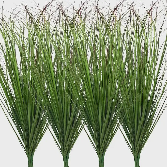 30x Kunstplant 50cm Donkergroen met Rood Puntje - UV-bestendig voor Binnen & Buiten Decoratie