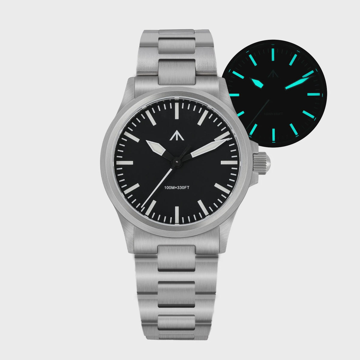Militado ML18 Herenhorloge - 36mm, Sweep Second Quartz, Saffierglas, 100M Waterdicht